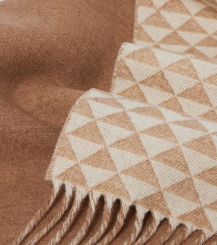 Écharpe Symbole en jacquard de laine et cachemire - Prada - Modalova