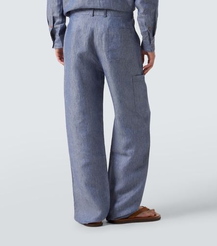 Jean wide en lin à cornaline - God's True Cashmere - Modalova