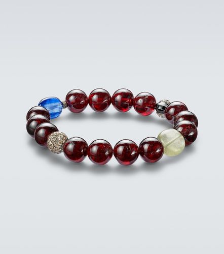 Bracelet à perles en argent sterling et pierres précieuses - Ileana Makri - Modalova