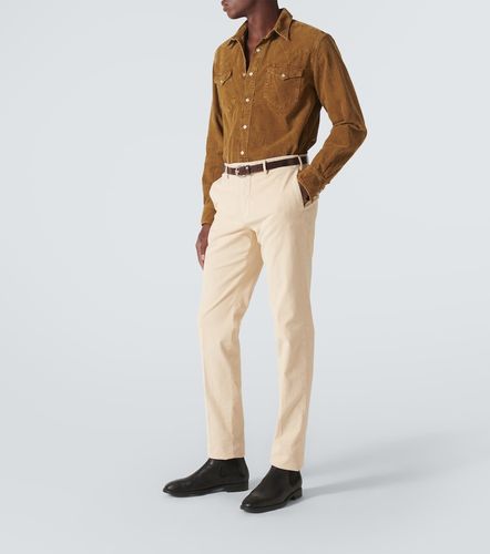 Pantalon slim en velours côtelé de coton - Slowear - Modalova