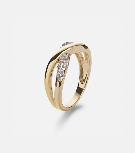 Bague Glitterati Kiss en or 14 ct et diamants - Stone and Strand - Modalova
