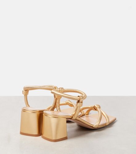 Sandales Juno 35 en cuir métallisé - Gianvito Rossi - Modalova