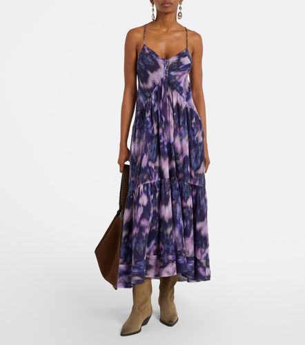 Robe longue Sabba en coton à imprimé - Marant Etoile - Modalova