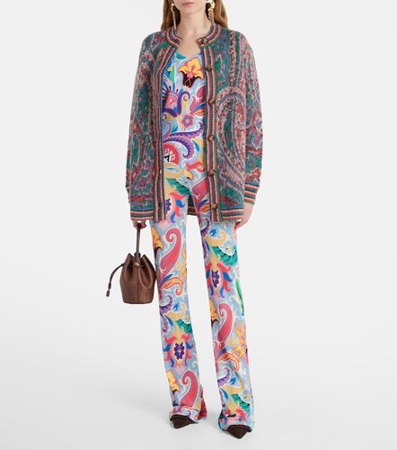 Pantalon évasé à taille haute à motif cachemire - Etro - Modalova