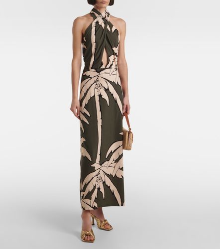 Robe longue à imprimé et découpes - Johanna Ortiz - Modalova