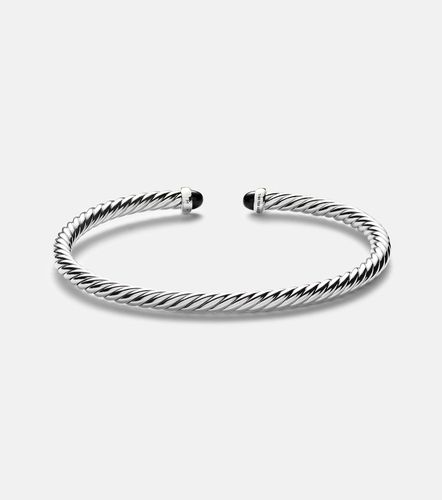 Bracelet Cable Flex en argent sterling, or 14 ct et onyxes - David Yurman - Modalova