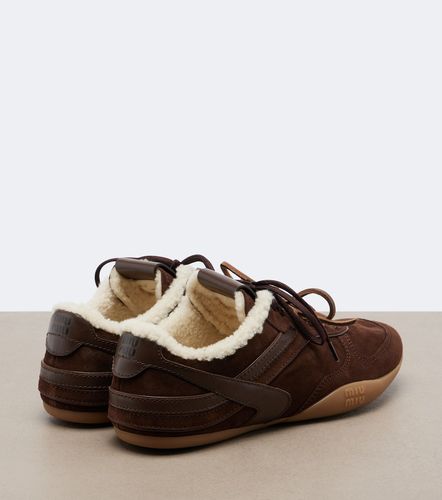 Baskets Gymnasium en daim et cuir - Miu Miu - Modalova