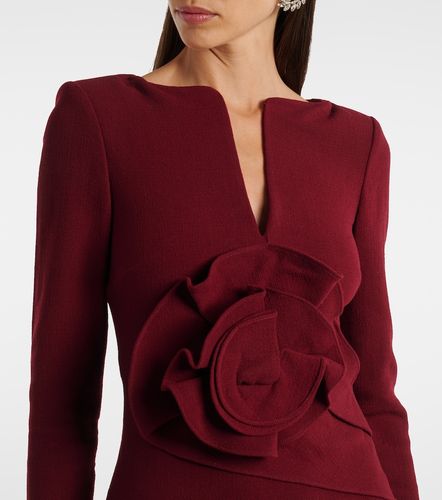 Robe midi en laine à imprimé floral - Roland Mouret - Modalova