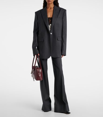 Pantalon ample en flanelle de laine - Stella McCartney - Modalova