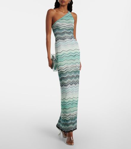 Robe longue asymétrique Zigzag en lamé - Missoni - Modalova