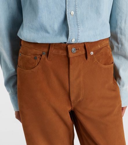 Pantalon droit Miro à taille mi-haute en daim - Citizens of Humanity - Modalova