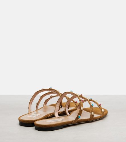 Sandales en daim à ornements - Valentino Garavani - Modalova