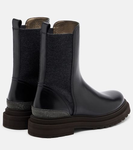Bottines chelsea Monili en cuir - Brunello Cucinelli - Modalova