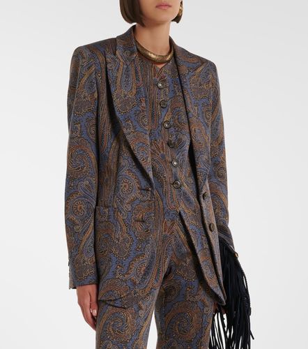 Gilet en coton mélangé à motif cachemire - Etro - Modalova