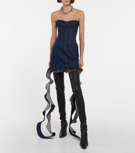 David Koma Robe bustier en jean - David Koma - Modalova