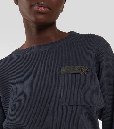 Pull raccourci en coton - Brunello Cucinelli - Modalova
