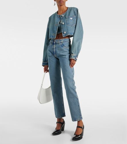 Prada Jean straight taille mi-haute - Prada - Modalova