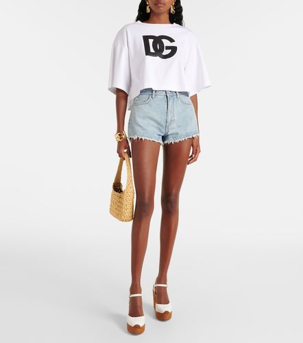 Short taille haute en denim - Dolce&Gabbana - Modalova