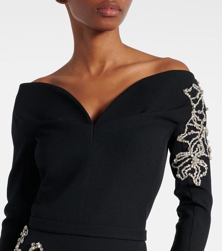 Safiyaa Robe midi Linda à cristaux - Safiyaa - Modalova