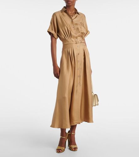 Robe midi en satin de soie - Ralph Lauren Collection - Modalova