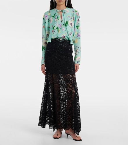 Rabanne Blouse en satin à fleurs - Rabanne - Modalova