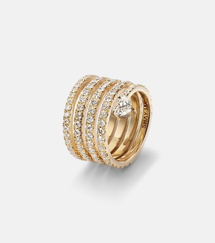 Bague Spiral Heart en or 18 ct et diamants - Shay Jewelry - Modalova