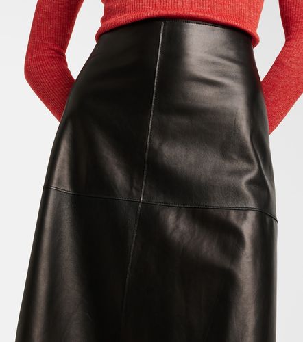 Joseph Jupe midi Niven en cuir - Joseph - Modalova