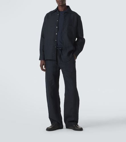 Saman Amel Pantalon droit en lin - Saman Amel - Modalova