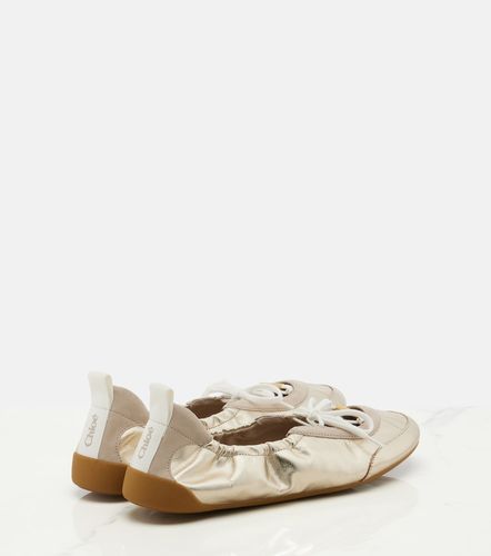 Chloé Ballerines Chloé Kick en cuir métallisé - Chloe - Modalova