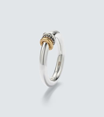 Bague Sirius Max en argent sterling et or 18 ct à diamants noirs - Spinelli Kilcollin - Modalova