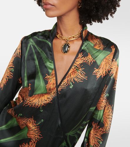 Robe imprimée en soie mélangée - Johanna Ortiz - Modalova