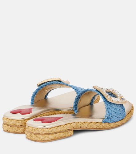 Mules Espa en raphia à ornements - Roger Vivier - Modalova