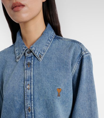 Ami Paris Chemise brodée en jean - Ami Paris - Modalova