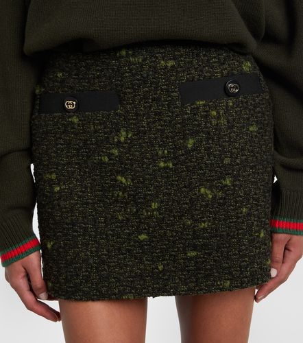 Gucci Mini-jupe en laine mélangée - Gucci - Modalova