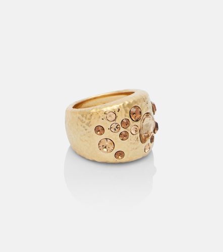 Bague Scramble en plaqué or à ornements - Oscar de la Renta - Modalova