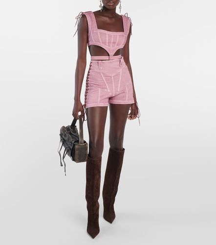 X KNWLS – Top corset en jean - Jean Paul Gaultier - Modalova