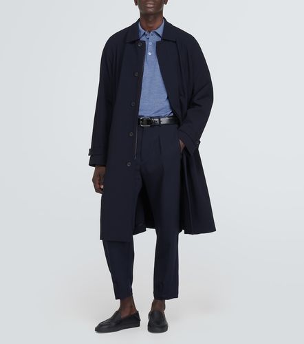 Manteau en laine mélangée - Giorgio Armani - Modalova