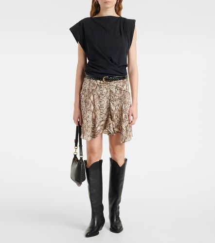 Mini-jupe Ozany en soie mélangée - Isabel Marant - Modalova