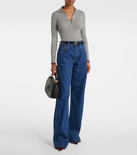 Gucci Polo en cachemire et soie - Gucci - Modalova