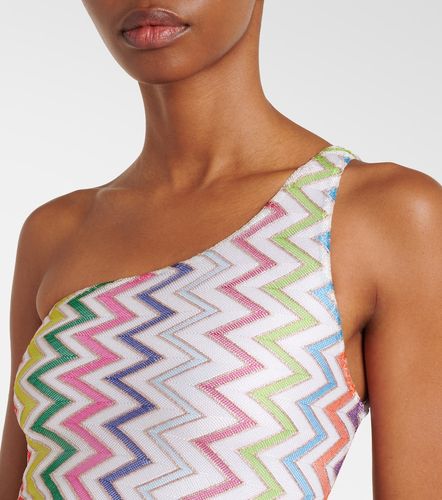 Maillot de bain Zigzag asymétrique en lamé - Missoni - Modalova
