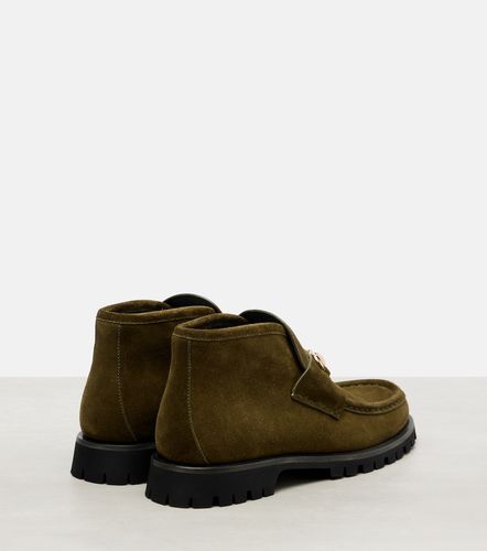 Gucci Bottines Horsebit en daim - Gucci - Modalova