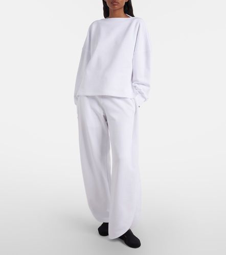 Alaïa Pantalon de survêtement barrel en coton - Alaia - Modalova