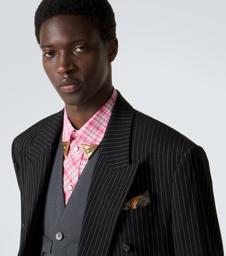 Mouchoir de poche en soie imprimé - Versace - Modalova