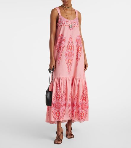 Robe longue en coton et soie à imprimé - Etro - Modalova