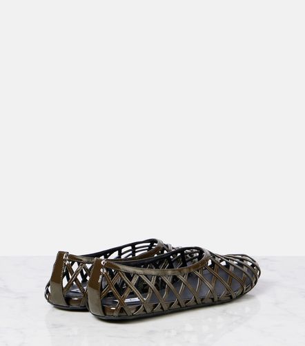 Alaïa Ballerines Cage en cuir - Alaia - Modalova