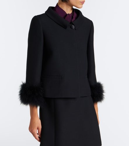 Veste en Crêpe Couture à plumes - Valentino - Modalova