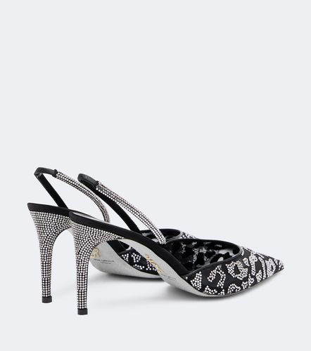 Escarpins slingback en mesh à ornements - Rene Caovilla - Modalova