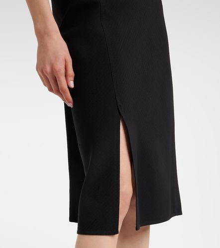 Robe midi asymétrique en crêpe - Bottega Veneta - Modalova