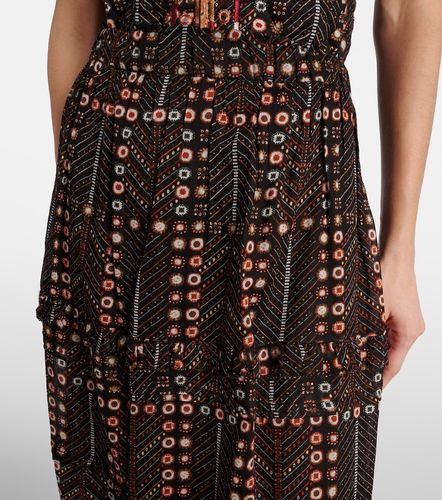 Jupe longue Diya en coton à imprimé et volants superposés - Marant Etoile - Modalova