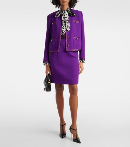 Jupe crayon en laine mélangée - Dolce&Gabbana - Modalova